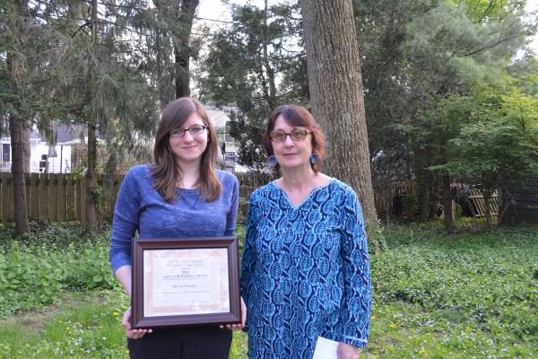 Marissa Wieneke and Dr. Katherine Borland at CFS annual spring potluck