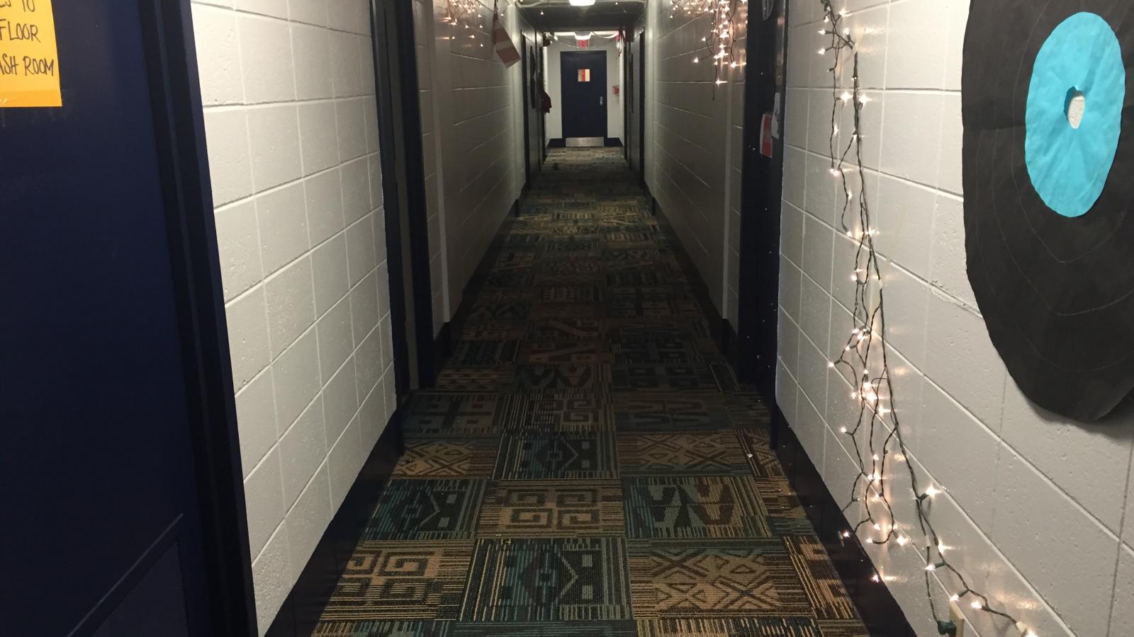 Ohio State University Campus Religion: Christmas Lights in Taylor Tower