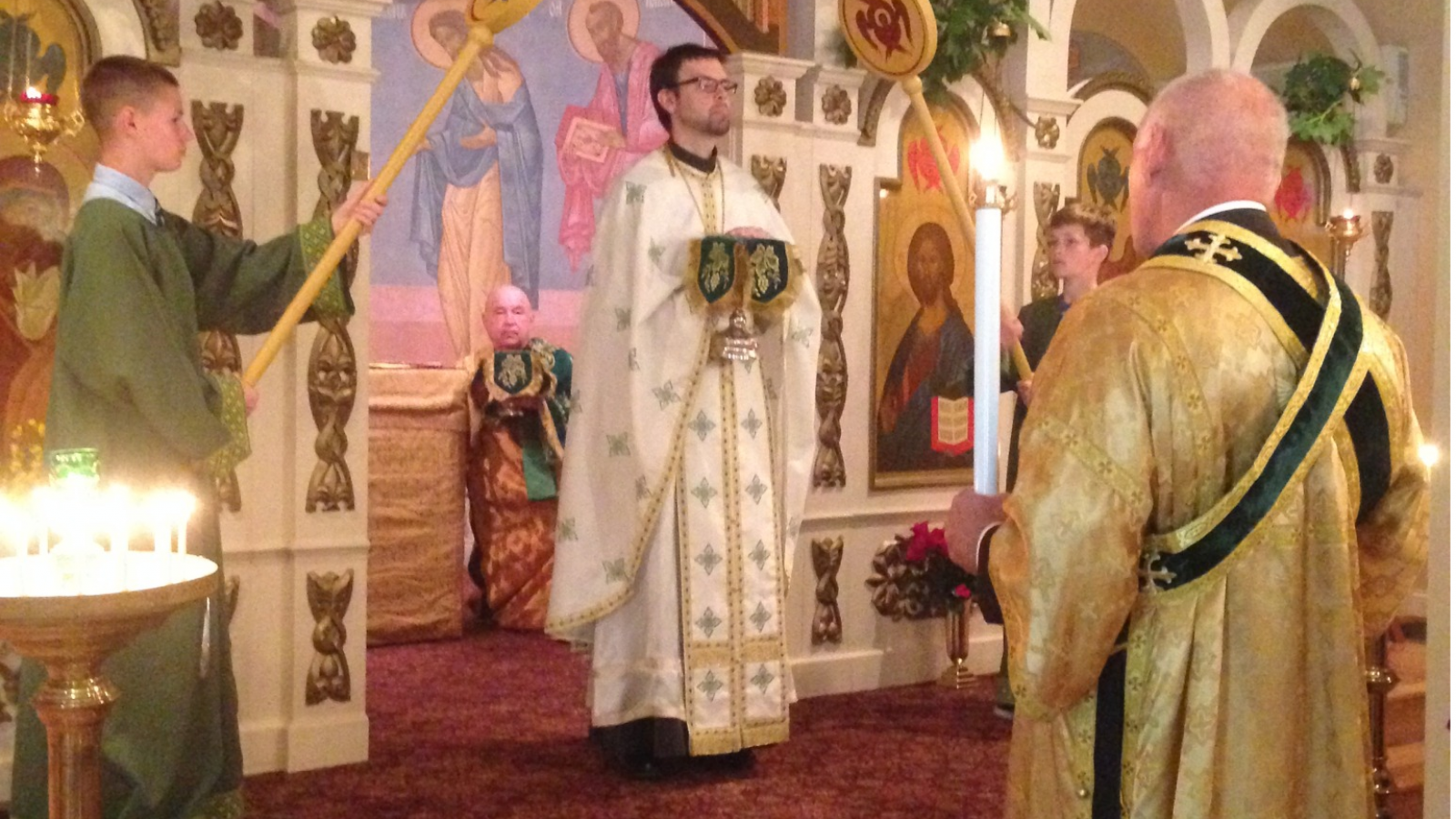 Father Mathew Leading Service at St. Gregory of Nyssa Orthodox Church