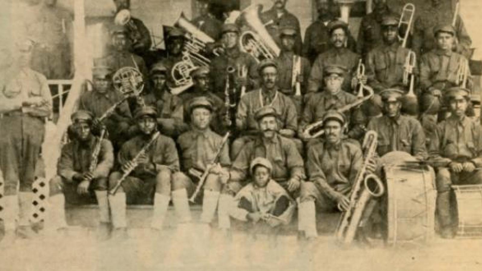 Members of the Second Regiment Marching Band.  Columbus, 1910