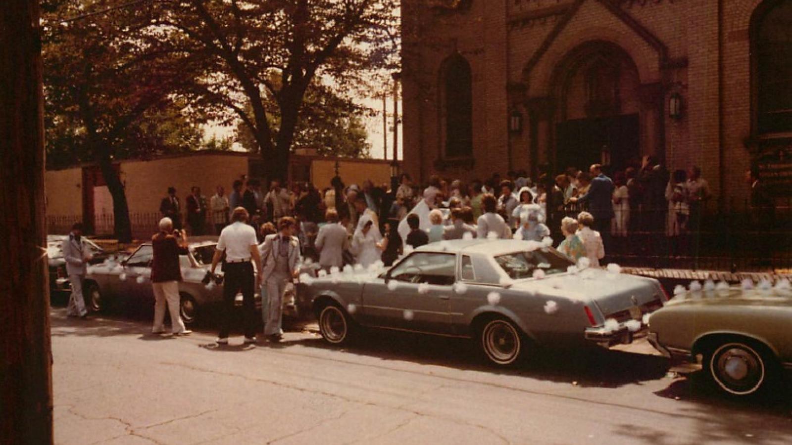 Wedding at St. Theodosius Russian Orthodox Cathedral, Cleveland, July 23, 1977.