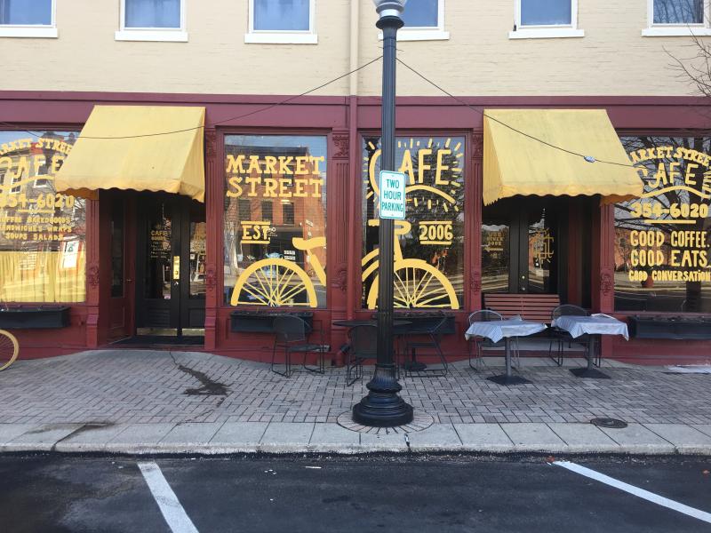 Market street cafe front