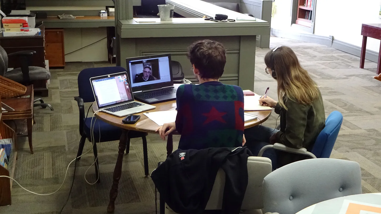 OFS students Jordan Woodward and Emilio Bess interview John Winnenberg.