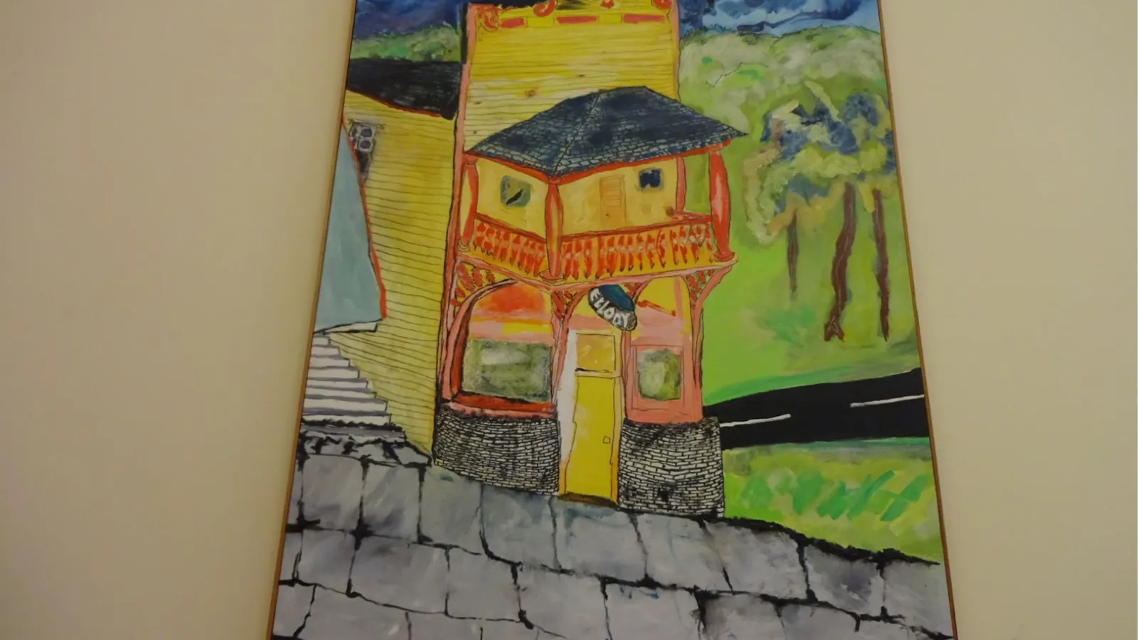 Painting of Ellody in Tecumseh Theater