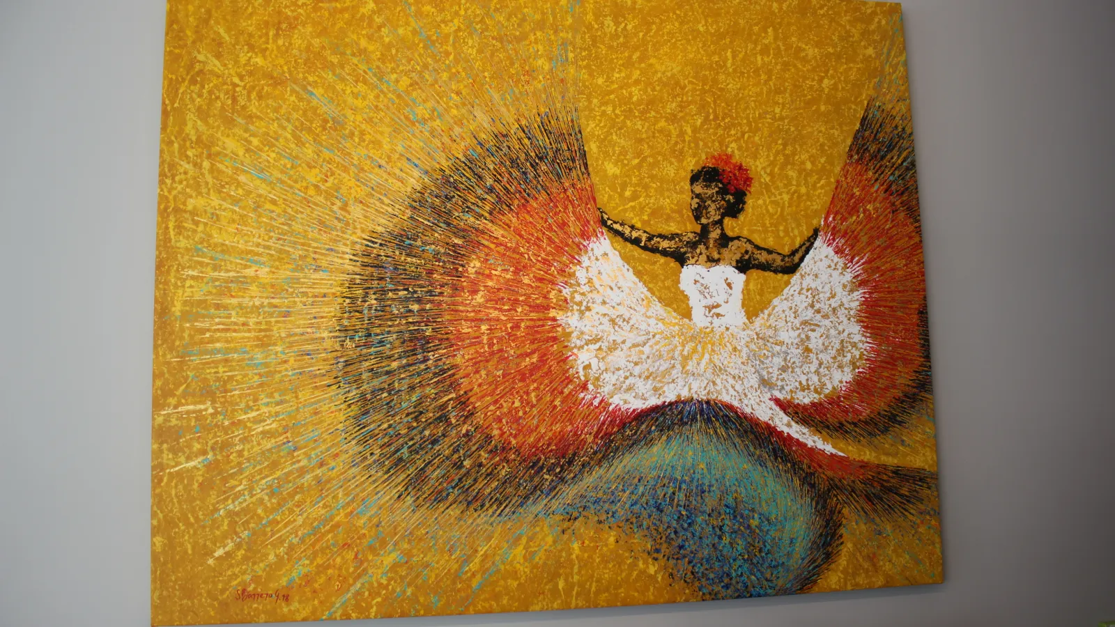 Art pieces in Camila's home