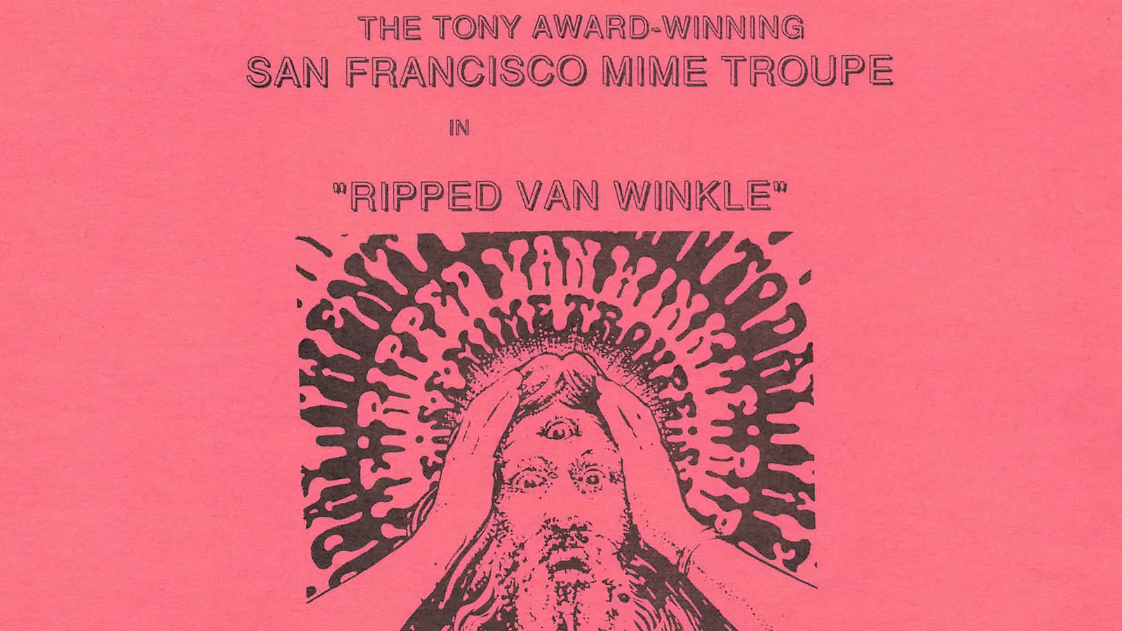 Flyer for San Francisco Mime Troupe performance