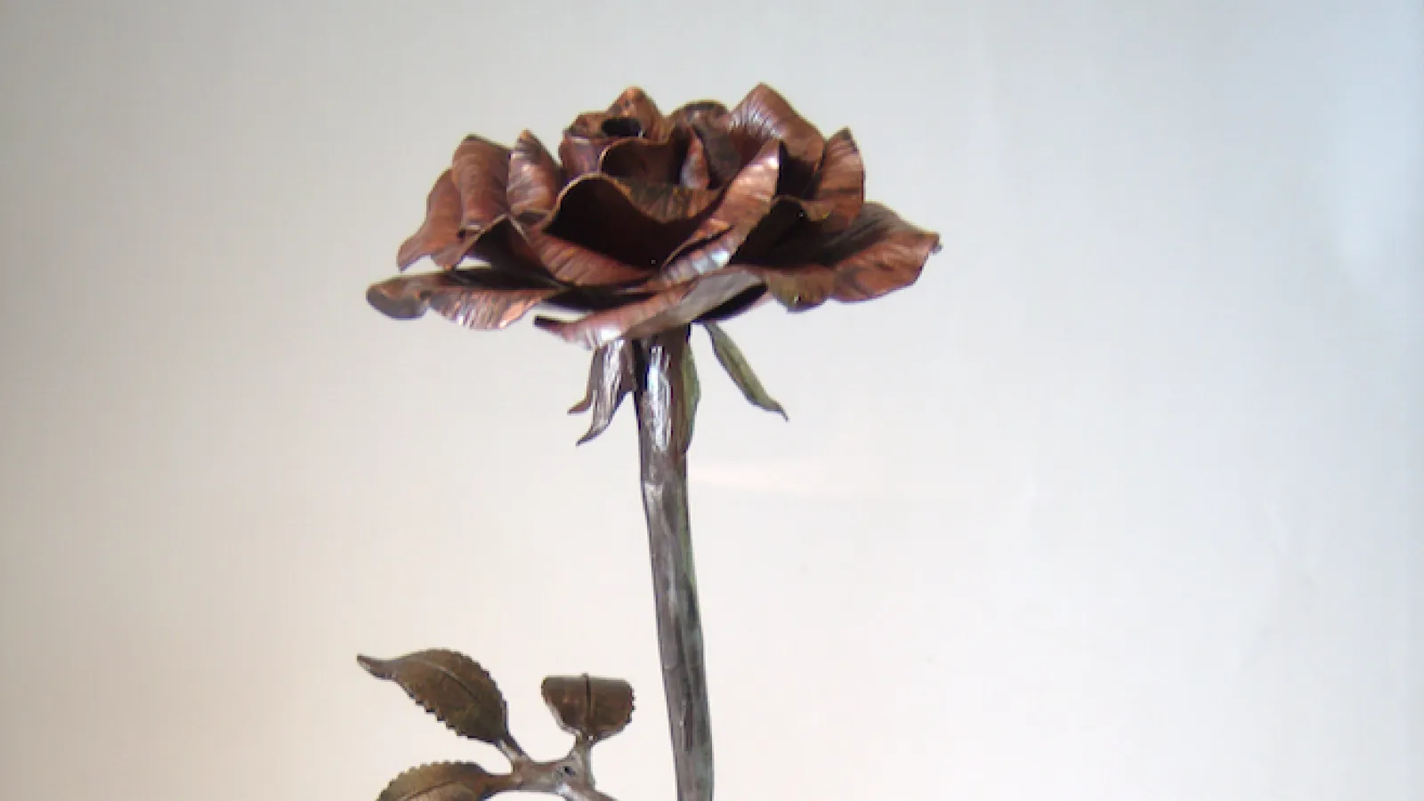 Hand-crafted flower with detailed petals