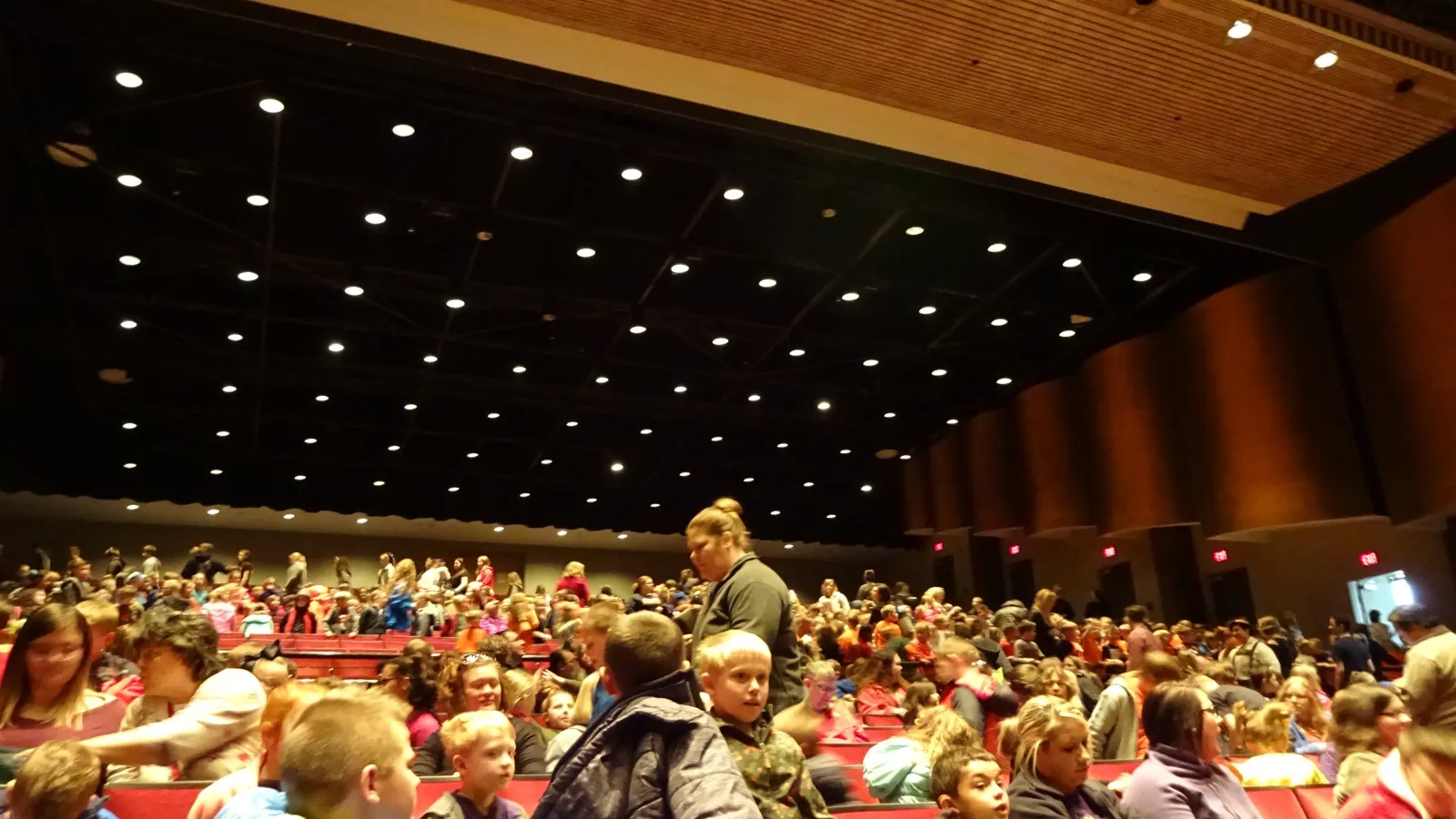 Audience from school performances