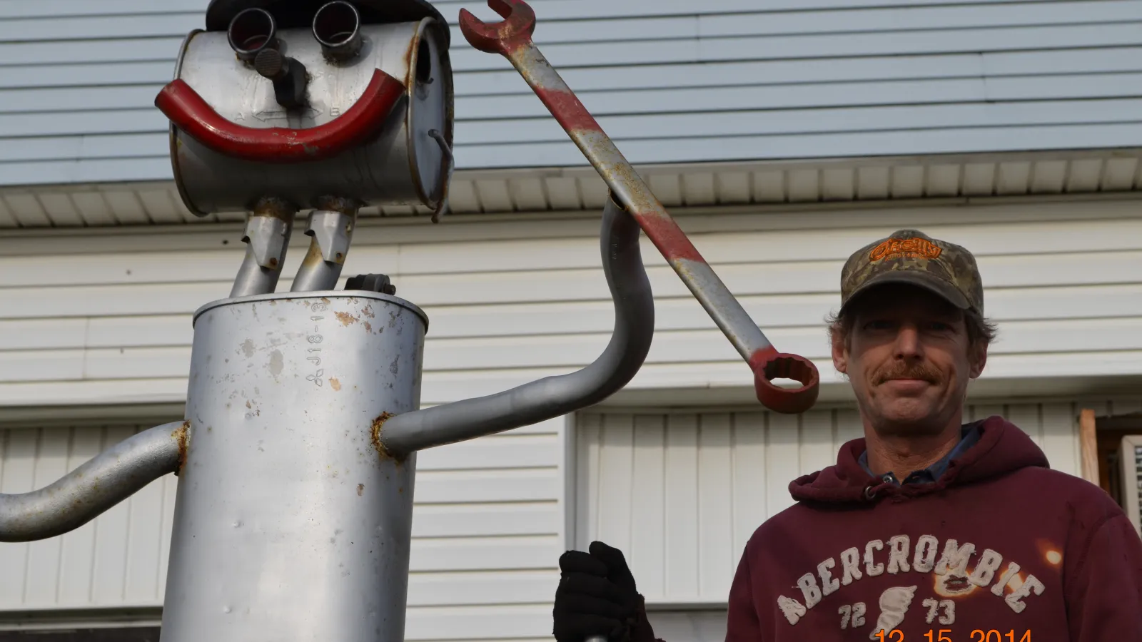 Lonnie w/ Muffler Man, Muffler Shop & Welding/Tire Station, New Rome, OH