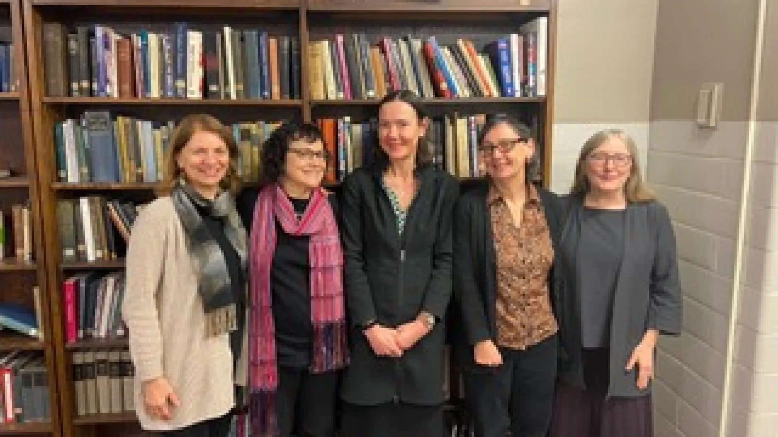Rachel Hopkin with her committee after her dissertation defense
