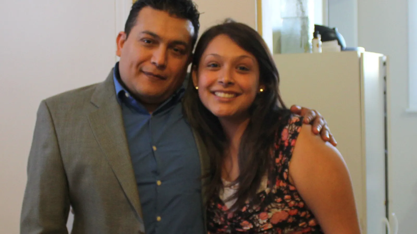 Medina and his daughter