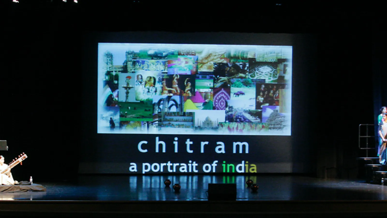 Indian choir group onstage