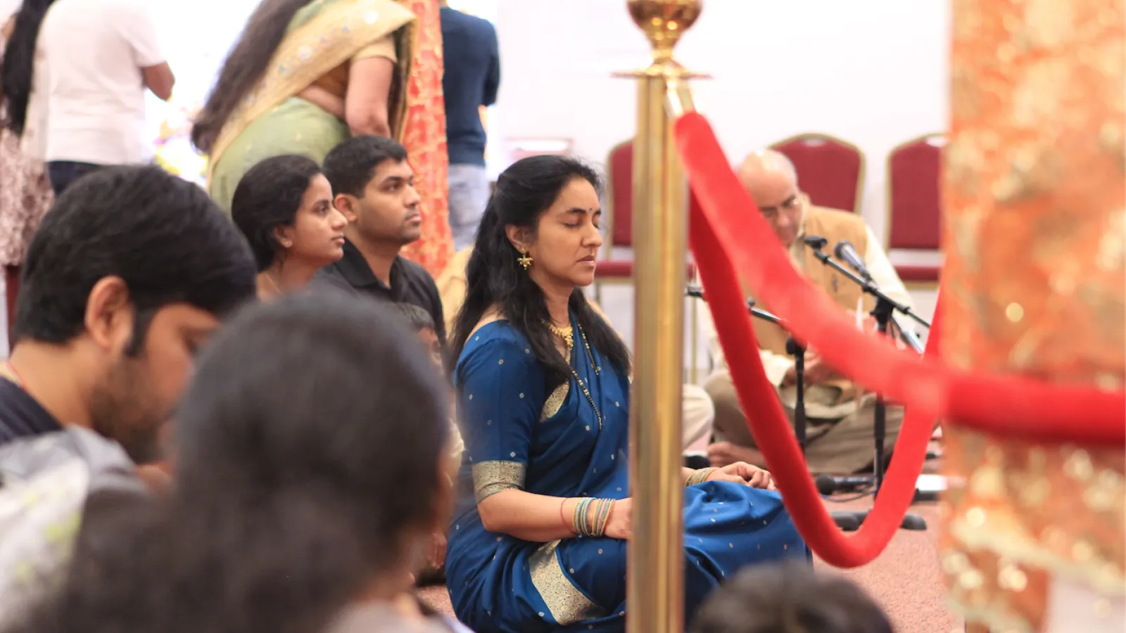 Passionate member during the service