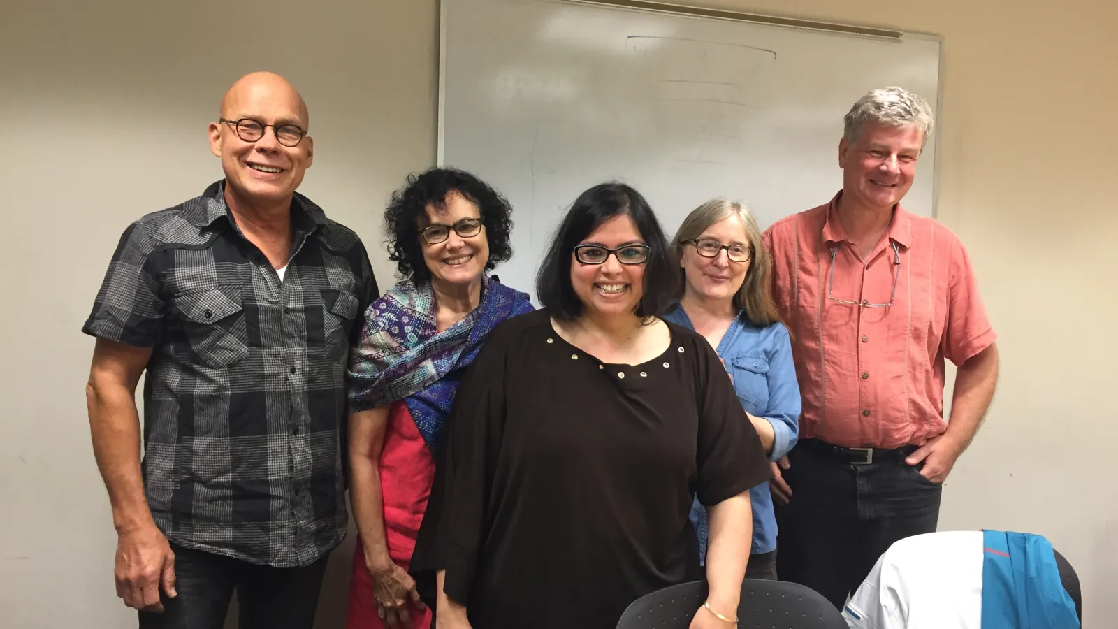 Dr. Batra-Wells with committee members