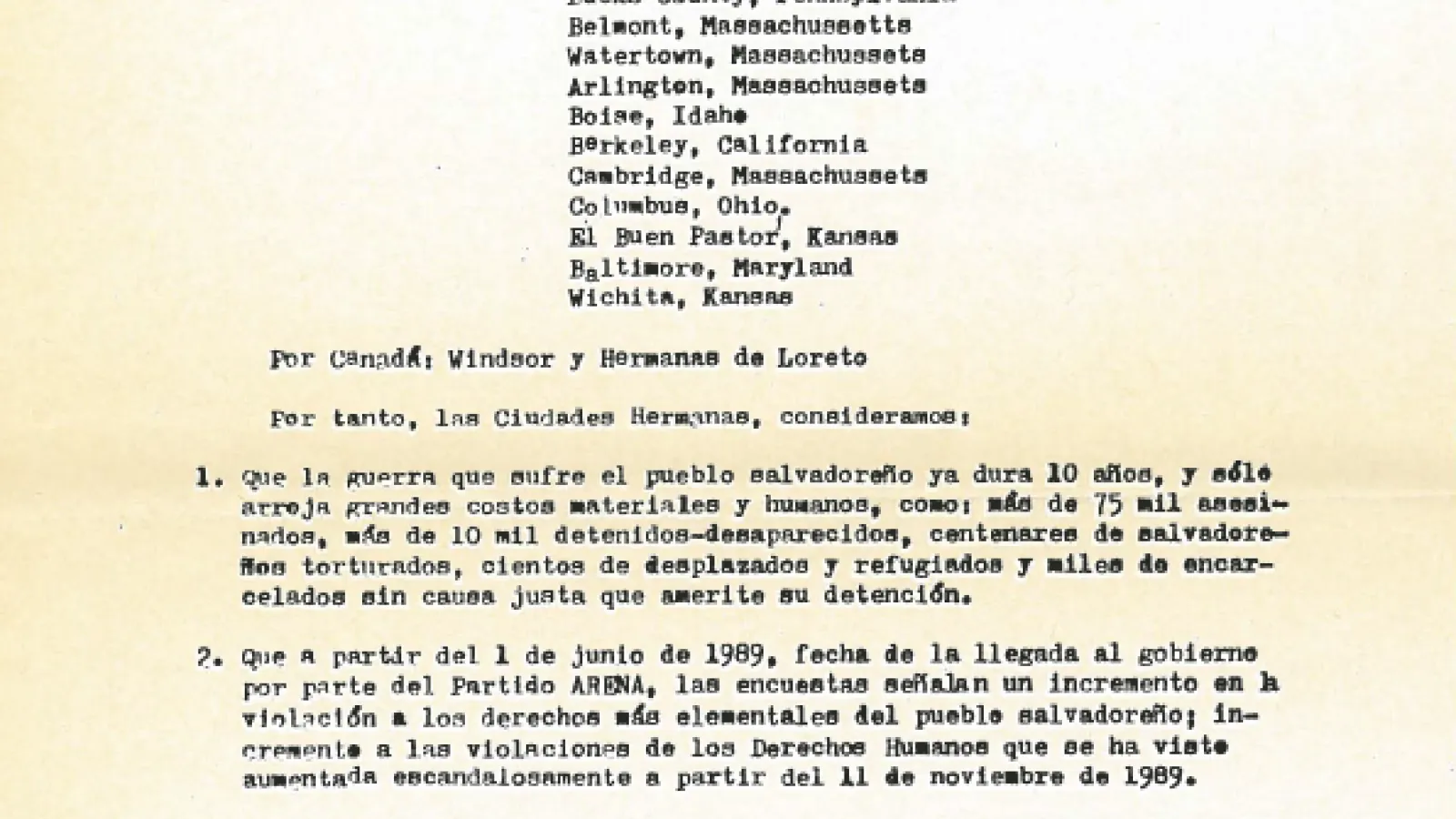 Cumbre De Cuidades Hermanas "Declaracion conjunta"