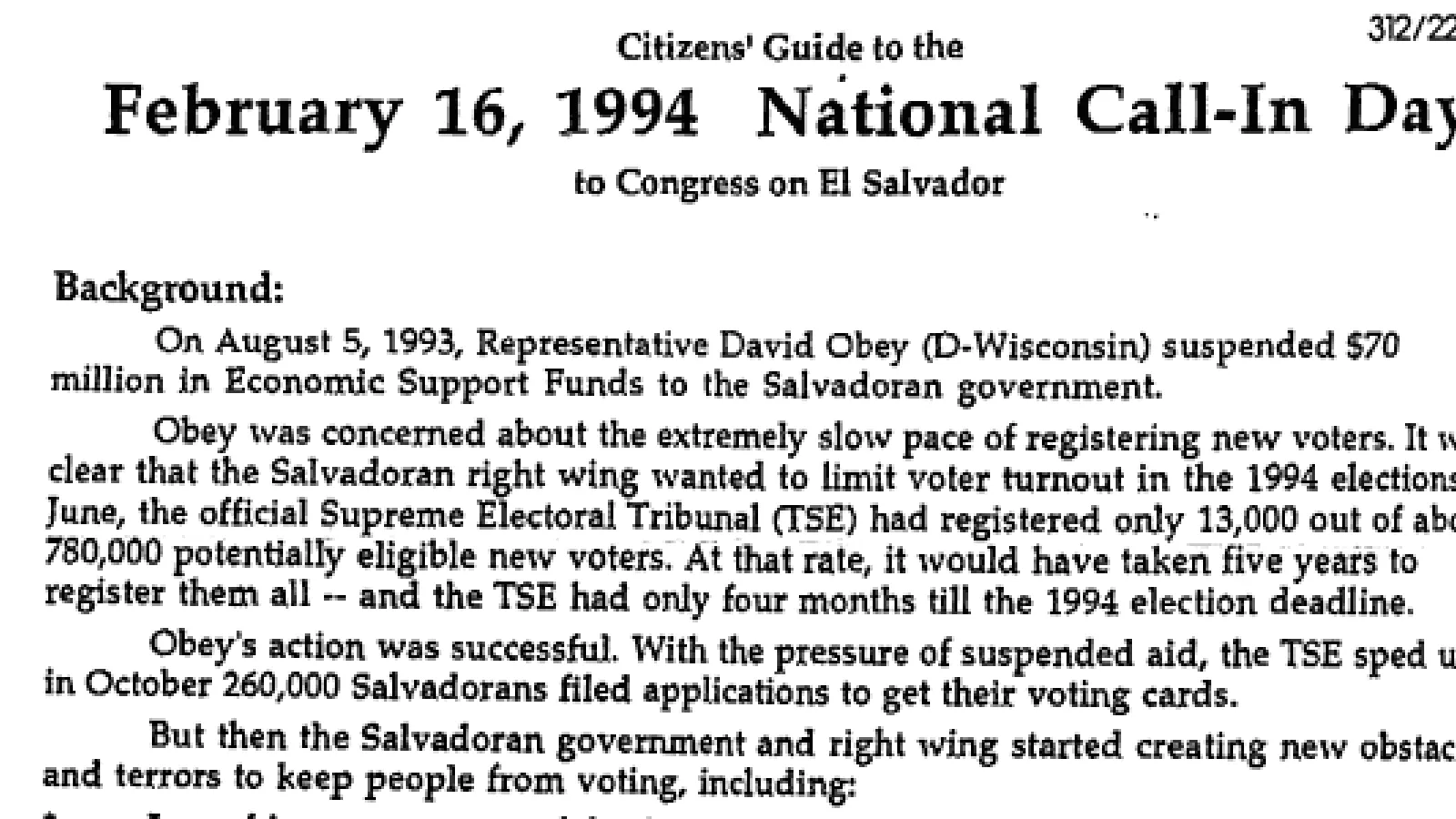 Committee in Solidarity withe the People of El Salvador (CISPES)