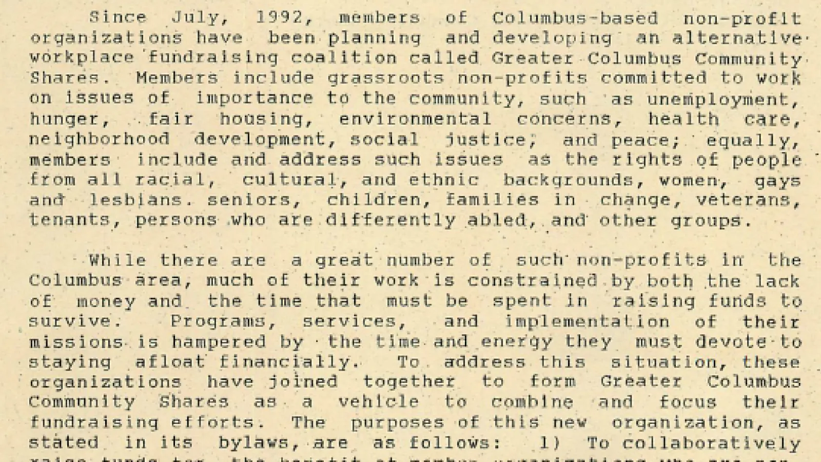 Letter to the Office of Senator Howard Metzenbaum