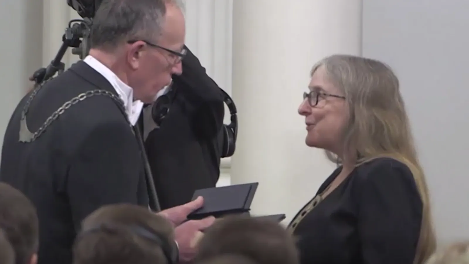 Noyes receiving honorary degree