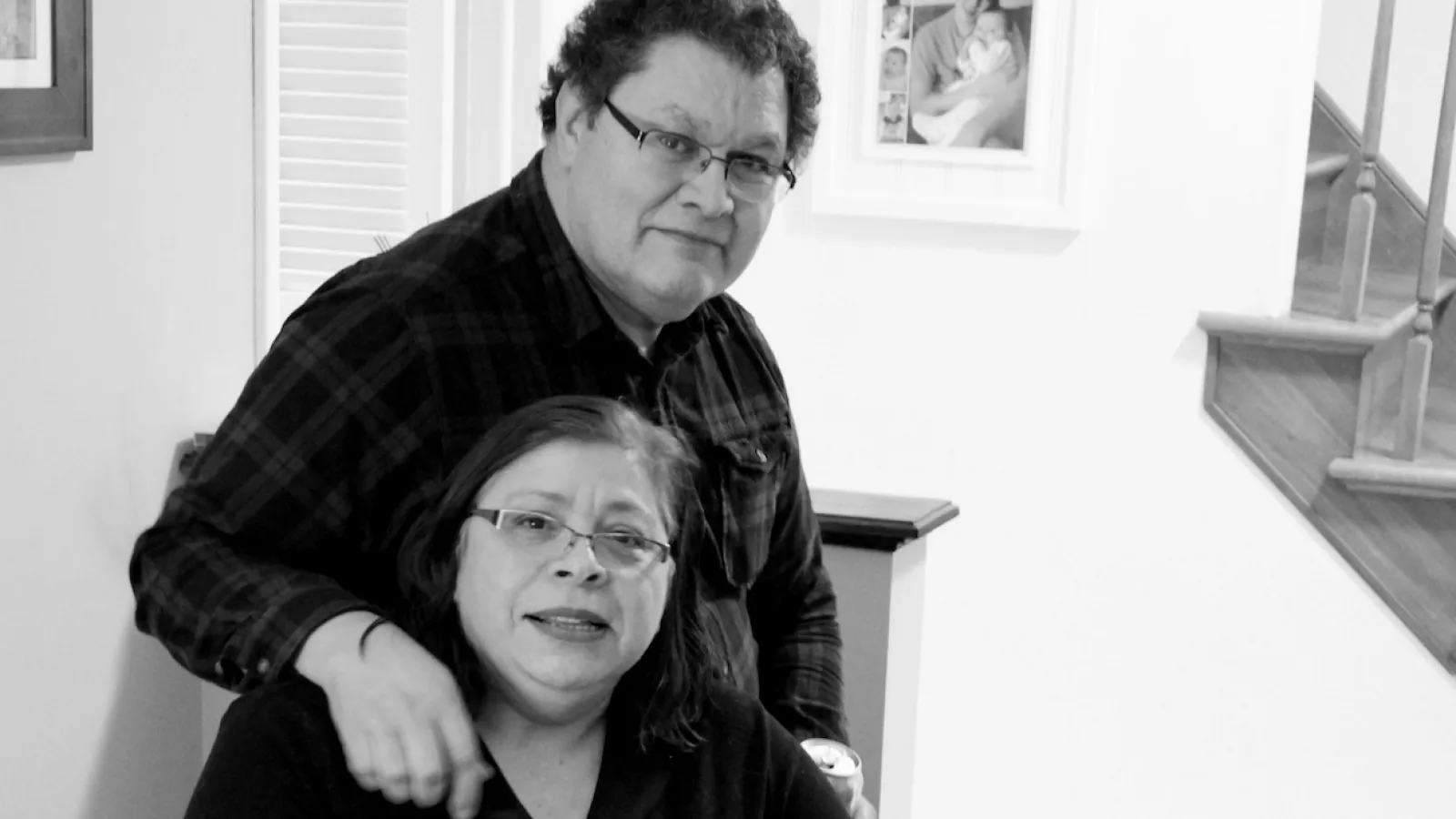 Wilson and Olga at their home