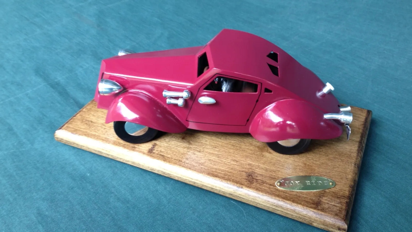 Small car sculpture called "Joyride"