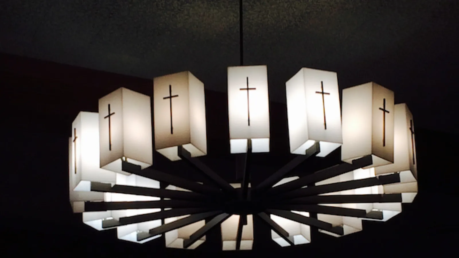 St. Matthias Catholic Church: Church chandelier