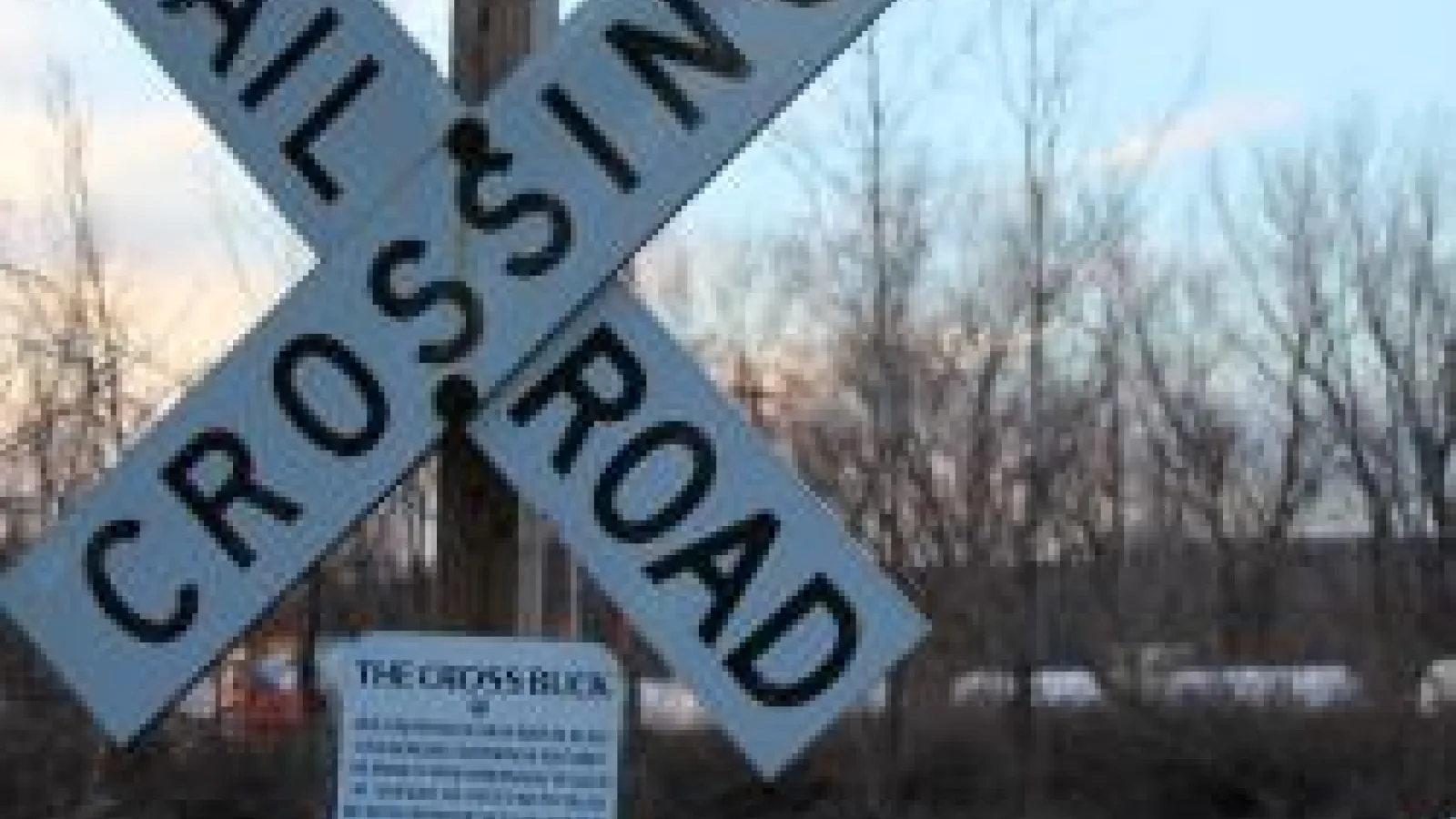 railroad crossing sign
