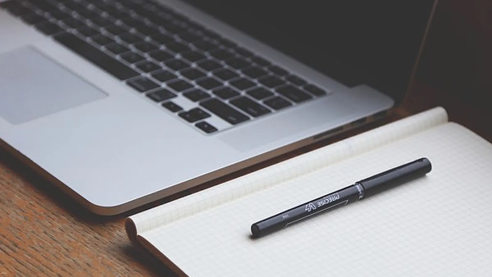 laptop and notepad