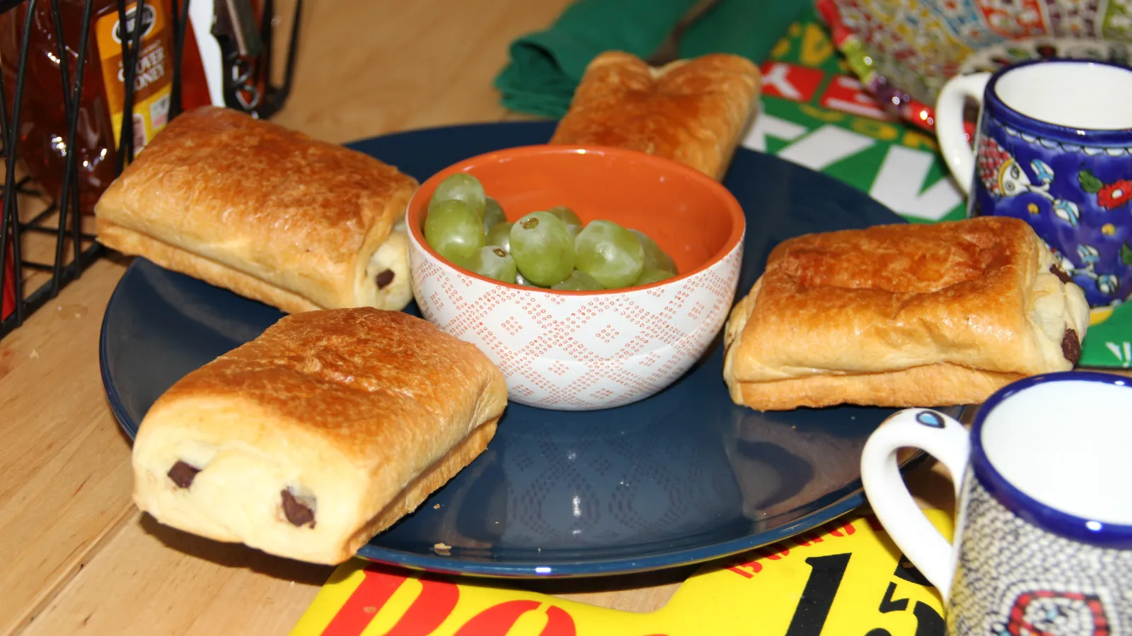 Manrique greeted us with food and coffee before her interview