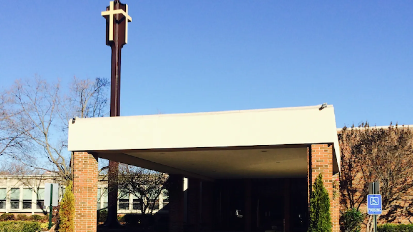 St. Matthias Catholic Church: Front entrance