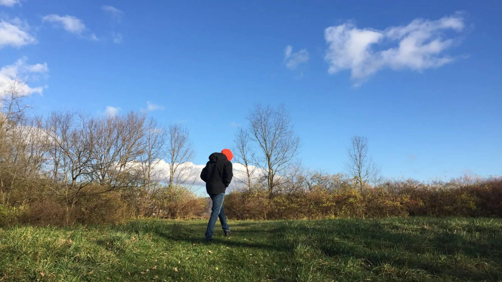 Malachi Pulliam on his property in Bainbridge, OH
