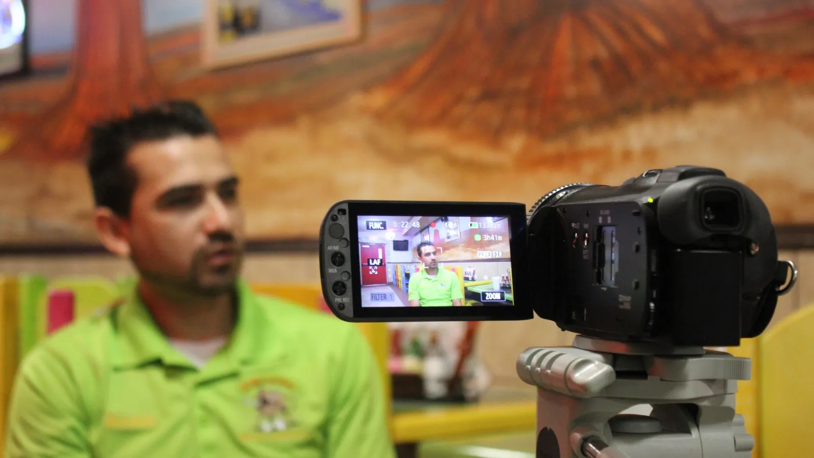 Mario during his interview