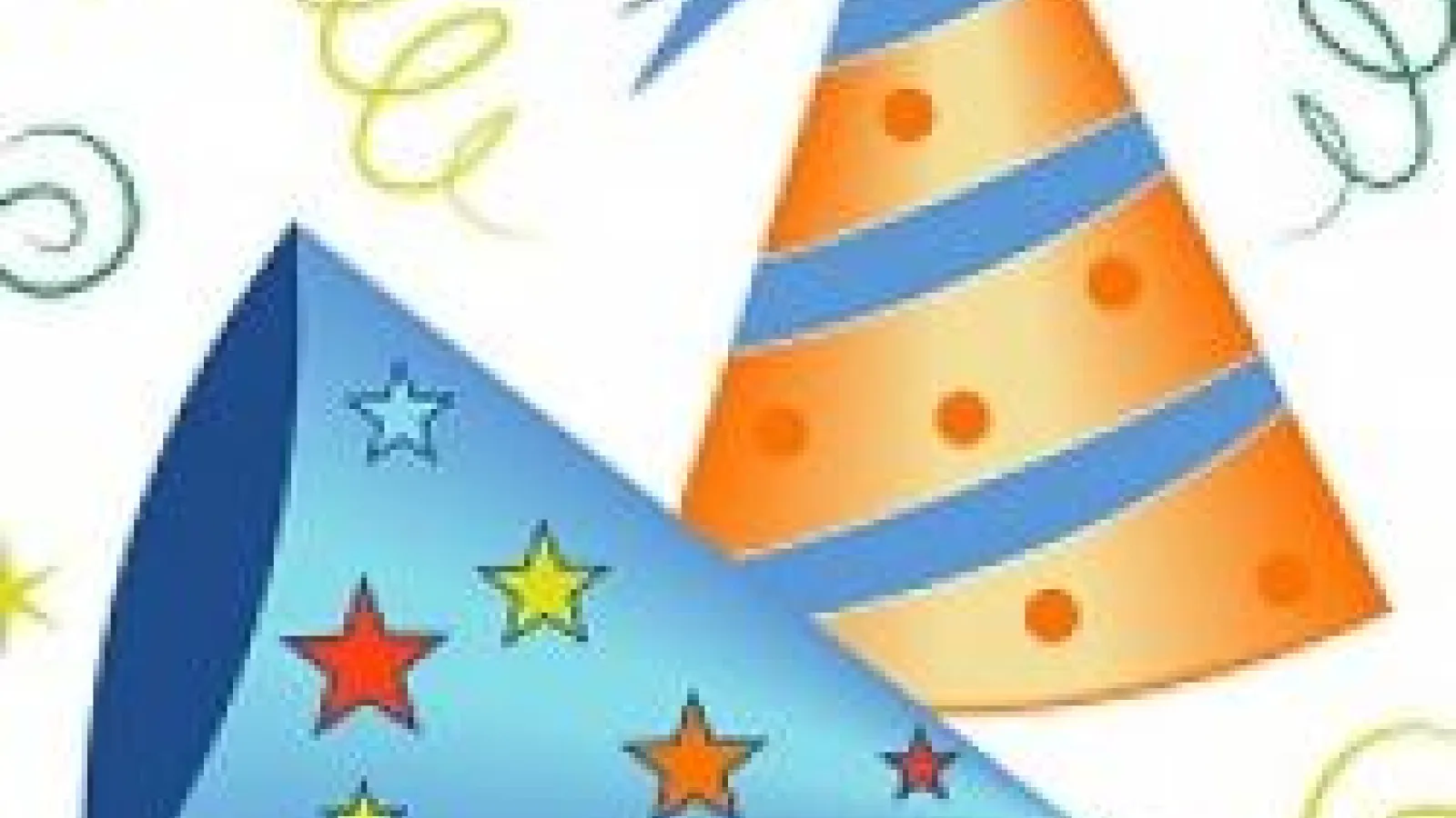 Party hats representing the word, kudos