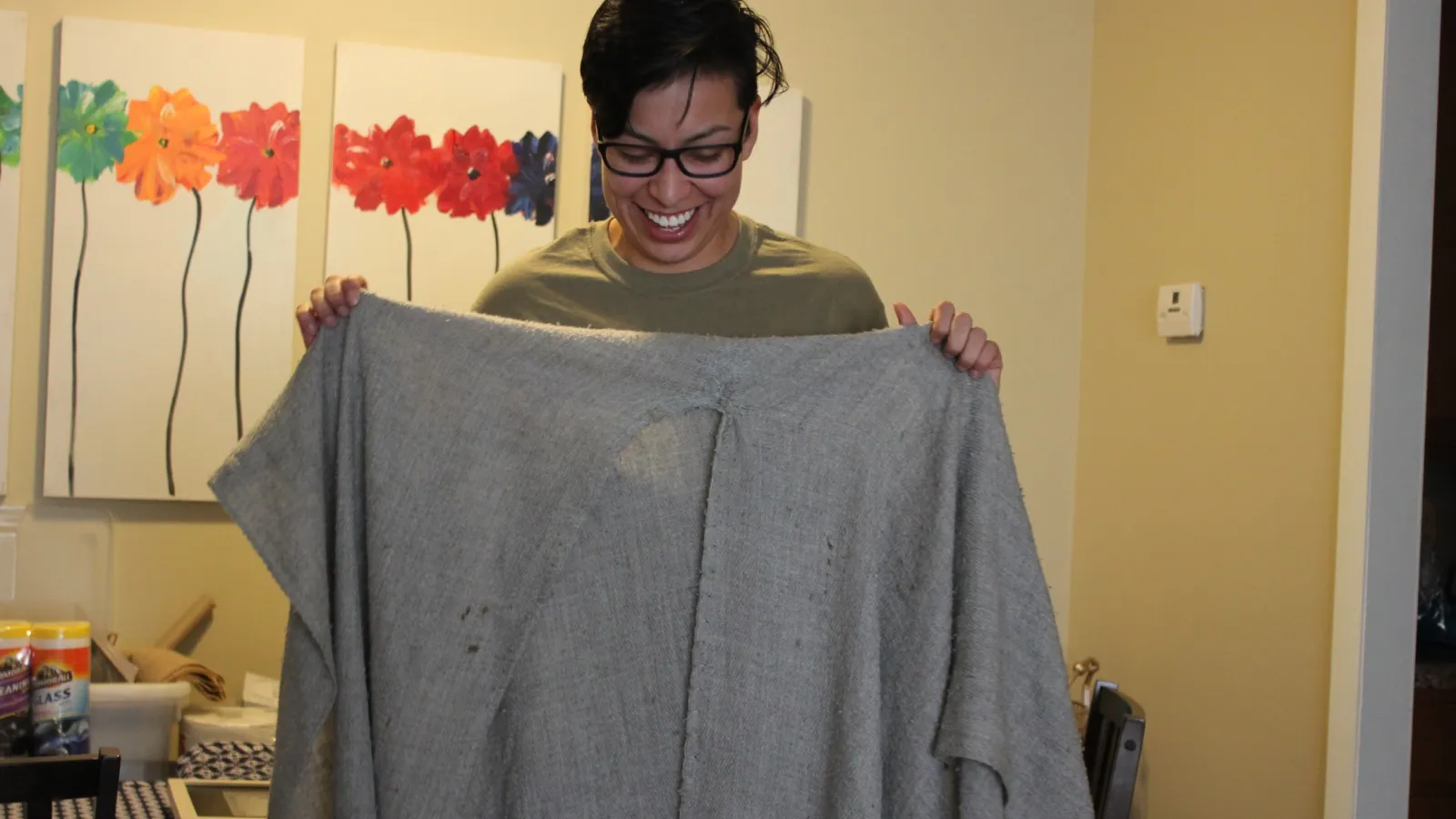 "It still smells like her" Dolores said of her abuela's rebozo