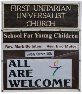Front Sign of First Unitarian Universalist Church of Columbus