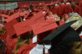 Wearing their hearts on their mortarboards