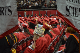 A life lived for art is never wasted. Image of grad cap that looks like an art palette.