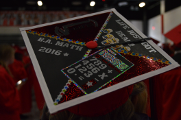 Life just got real. Math-themed grad cap with equations.