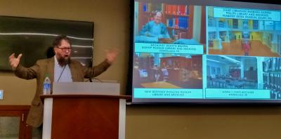 Revell Carr presents on digitizing archives