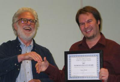 Patrick Mullen with 2007 prize winner Jason Bush. Patrick Mullen with 2007 prize winner Jason Bush.