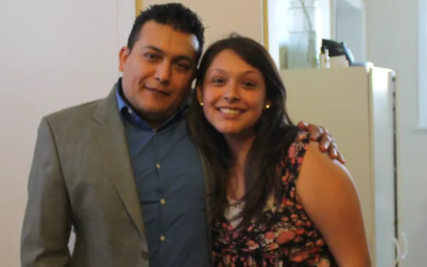 Medina and his daughter