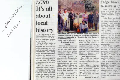 Newspaper clipping on LCBD