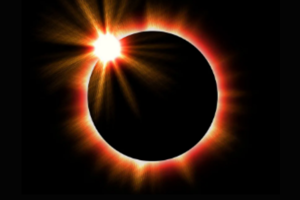 Corona during eclipse