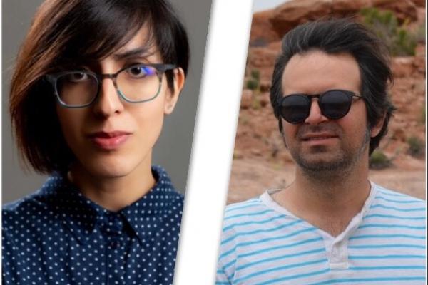 Afsane-Rezaei-Ehsan-Estiri Headshots of Rezaei (left) and Estiri (right).
