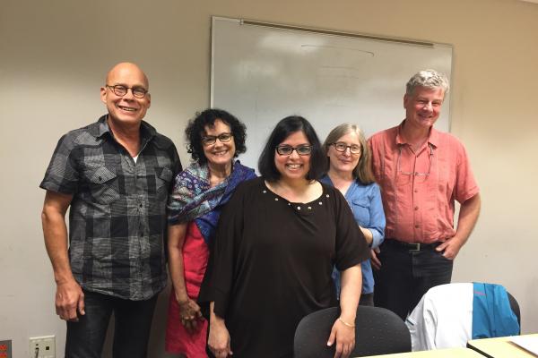 Dr. Batra-Wells with committee members