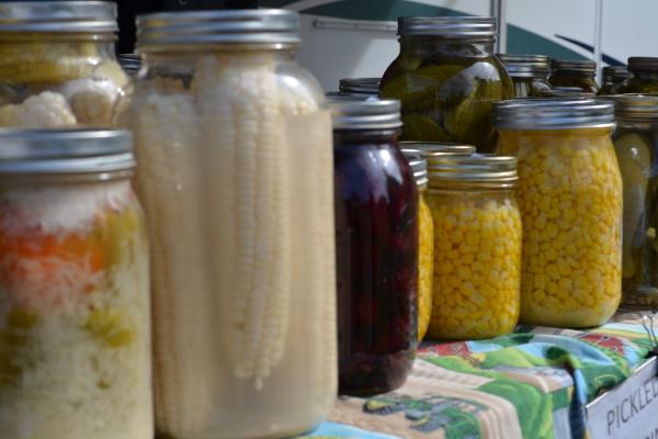 canned goods from Sorghum festival