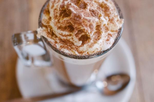 Mug of hot chocolate.