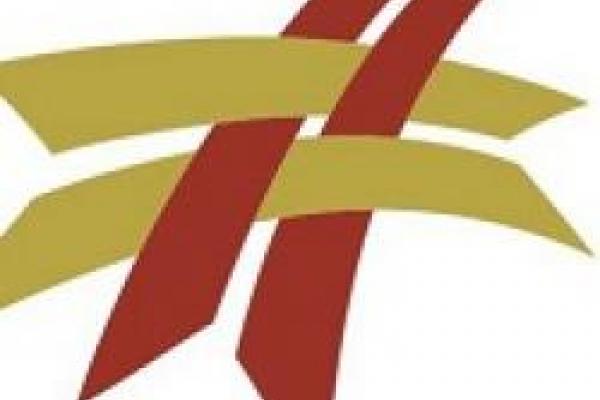Four cross-hatched stripes (two maroon, two gold) representing the American Folklore Society Annual Meeting