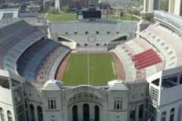 Northern aerial view of Ohio Stadium