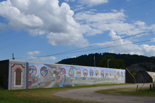 "Tribute to Labor" mural in Portsmouth, OH