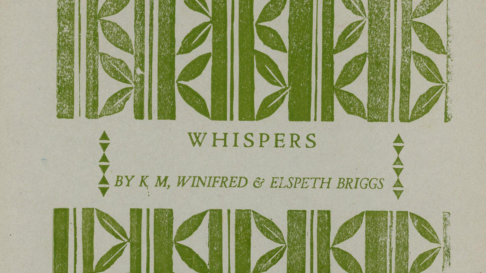 Front Cover of Capricornus Publication, "Whispers" by KM, Winifred & Eslpeth Briggs